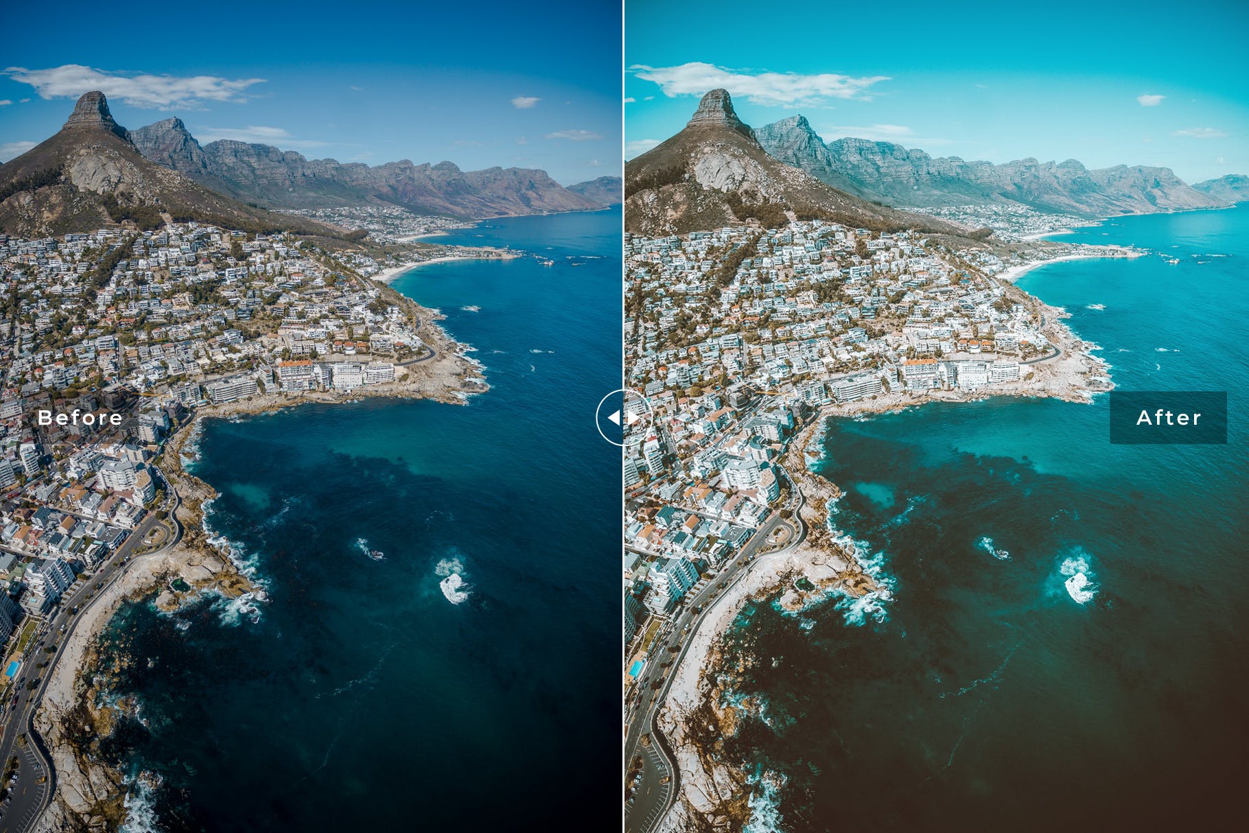 强对比度色调风格照片Lightroom调色预设 Cape Town Mobile & Desktop Lightroom Presets插图(1)