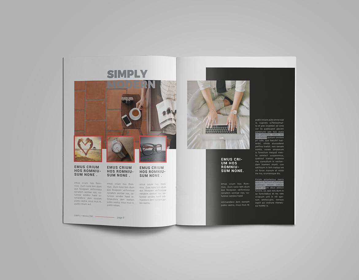 人物采访人物专题蚂蚁素材精选杂志排版设计InDesign模板 InDesign Magazine Template插图(4)