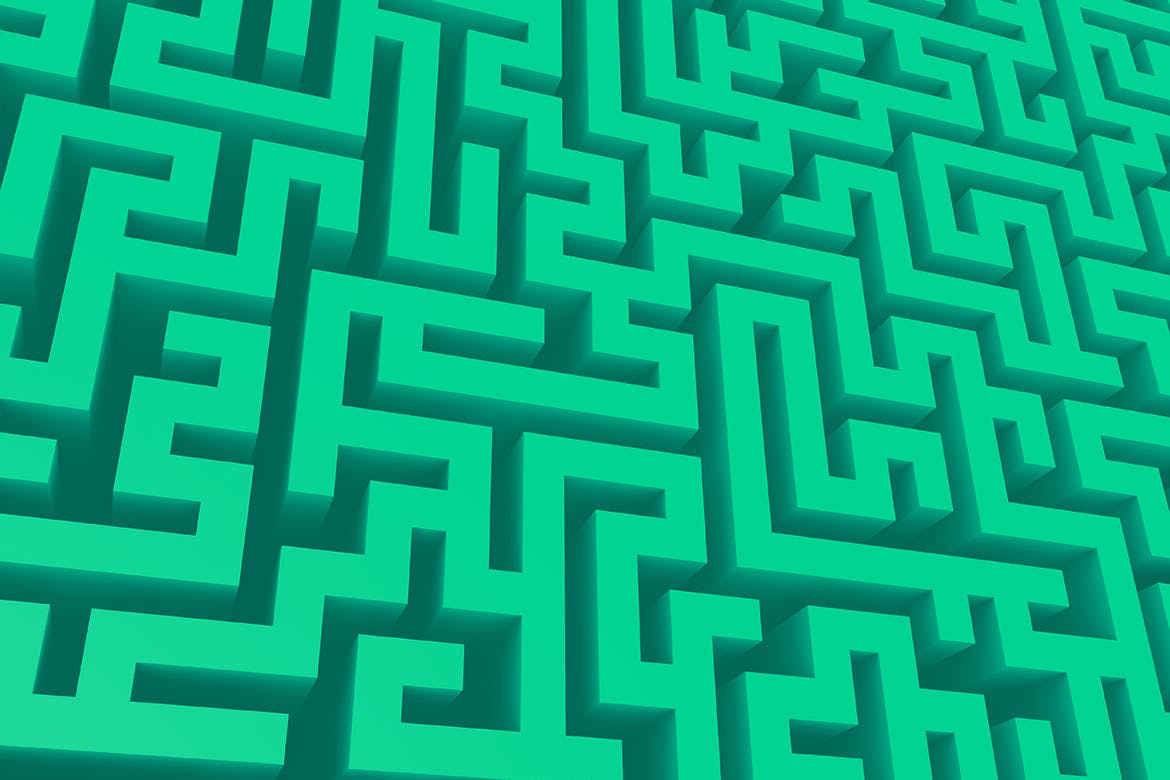 10款无尽迷宫3D几何抽象图形背景素材 Endless Maze 3D Background Set插图(3)