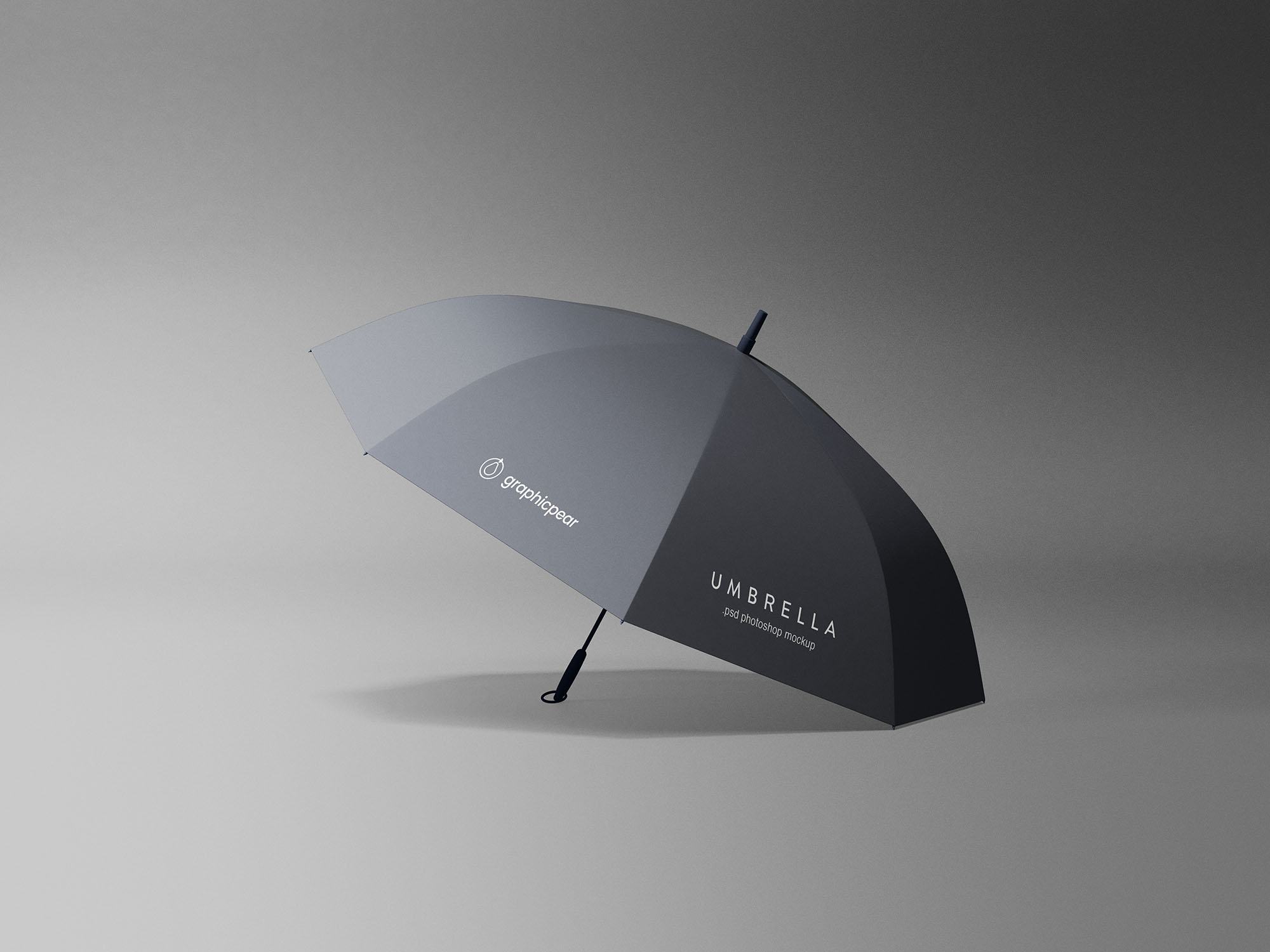 品牌定制雨伞太阳伞外观设计蚂蚁素材精选模板 Simple Umbrella Mockup插图