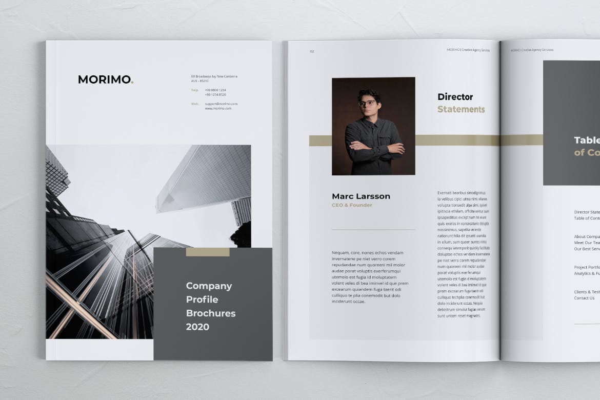 创意品牌设计公司企业宣传画册设计模板 MORIMO Creative Agency Company Profile Brochures插图(6)