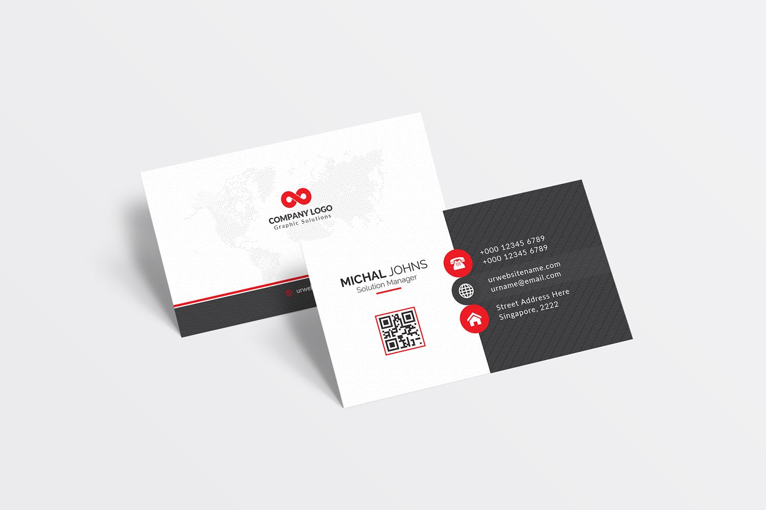 经典排版风格企业大洋岛精选名片模板 Business Card插图