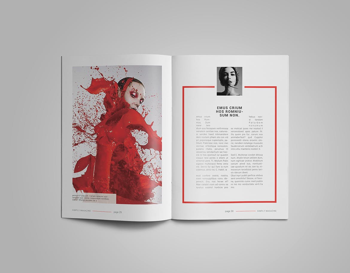人物采访人物专题蚂蚁素材精选杂志排版设计InDesign模板 InDesign Magazine Template插图(13)