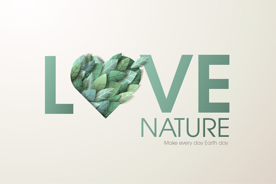 大自然绿色主题网站Banner广告概念蚂蚁素材精选设计素材v2 Nature web banner concept design插图(1)