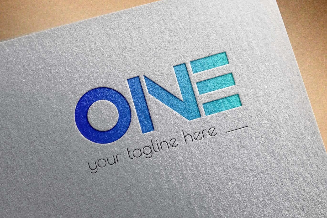 创意ONE文字Logo设计第一素材精选模板 One Modern Logo Template插图(2)