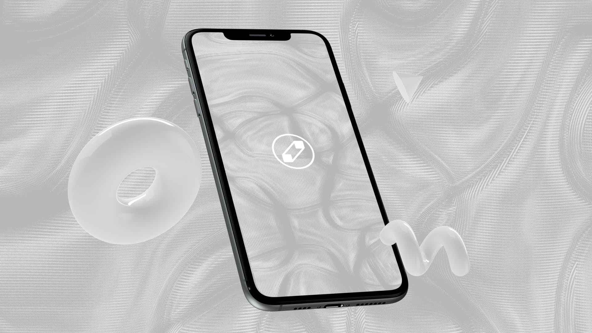 优雅时尚风格3D立体风格iPhone手机屏幕预览蚂蚁素材精选样机 10 Light Phone Mockups插图(5)