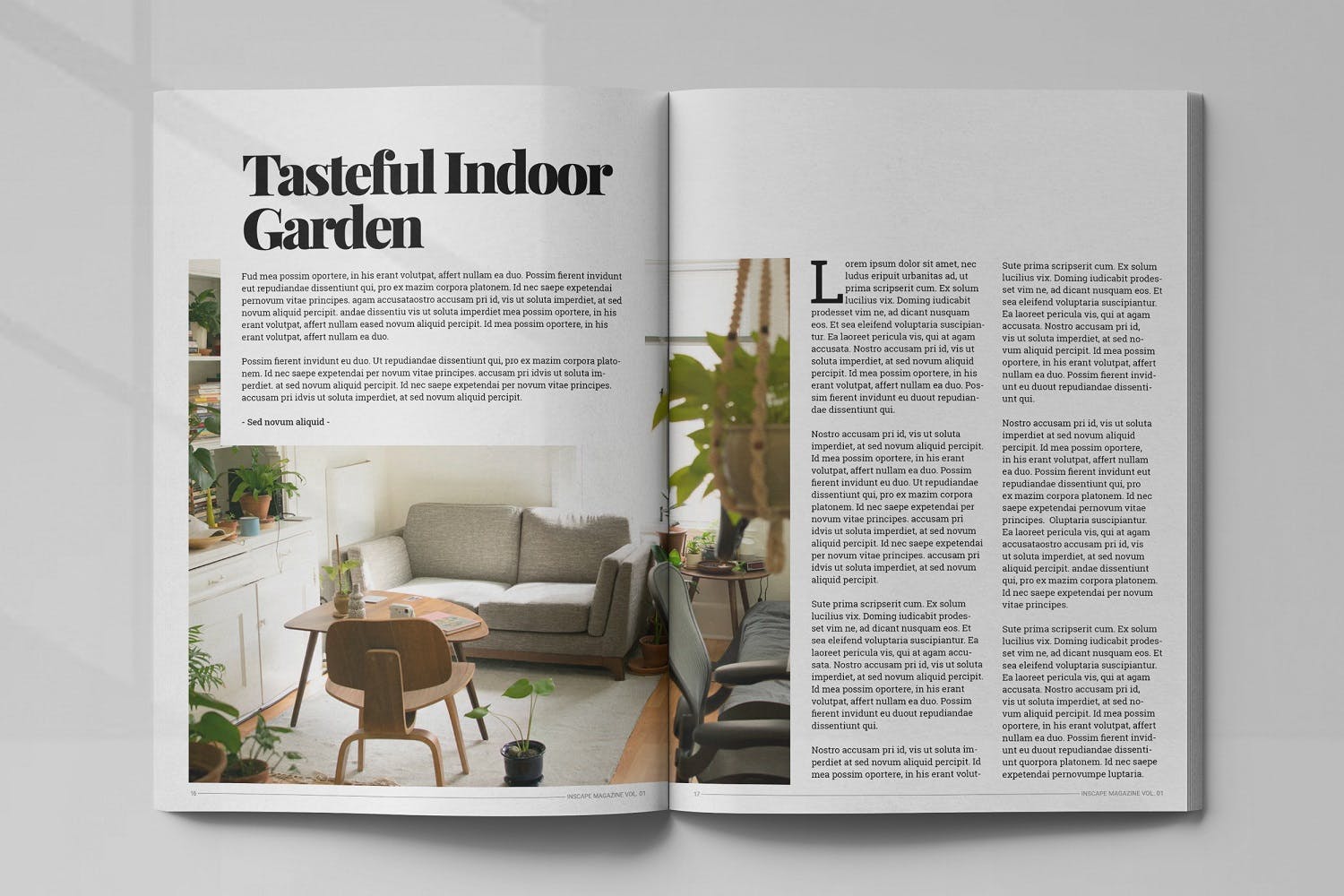 室内设计主题第一素材精选杂志排版设计模板 Inscape Interior Magazine插图(8)