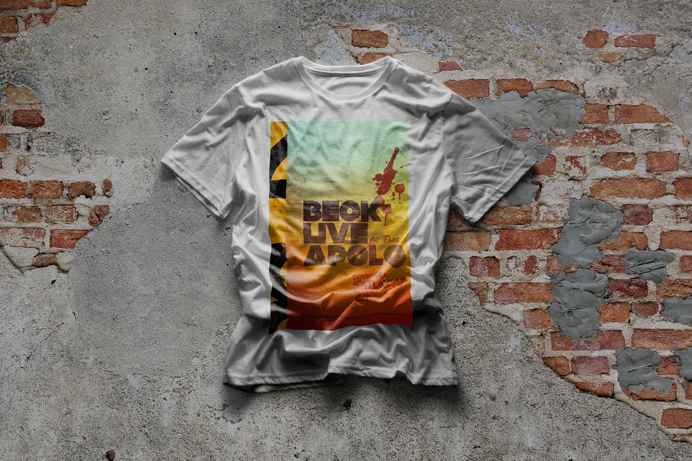 都市风格T恤印花图案设计预览样机蚂蚁素材精选 Urban T-Shirt Mock-Up插图(2)