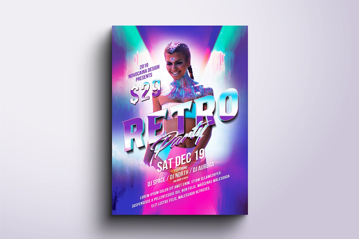 DJ/舞厅/音乐活动海报PSD素材第一素材精选模板合集v3 Event Party Posters & Flyers Bundle V3插图(1)