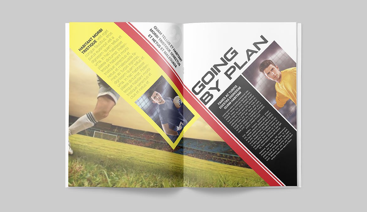 体育运动主题蚂蚁素材精选杂志版式设计InDesign模板 Magazine Template插图(12)