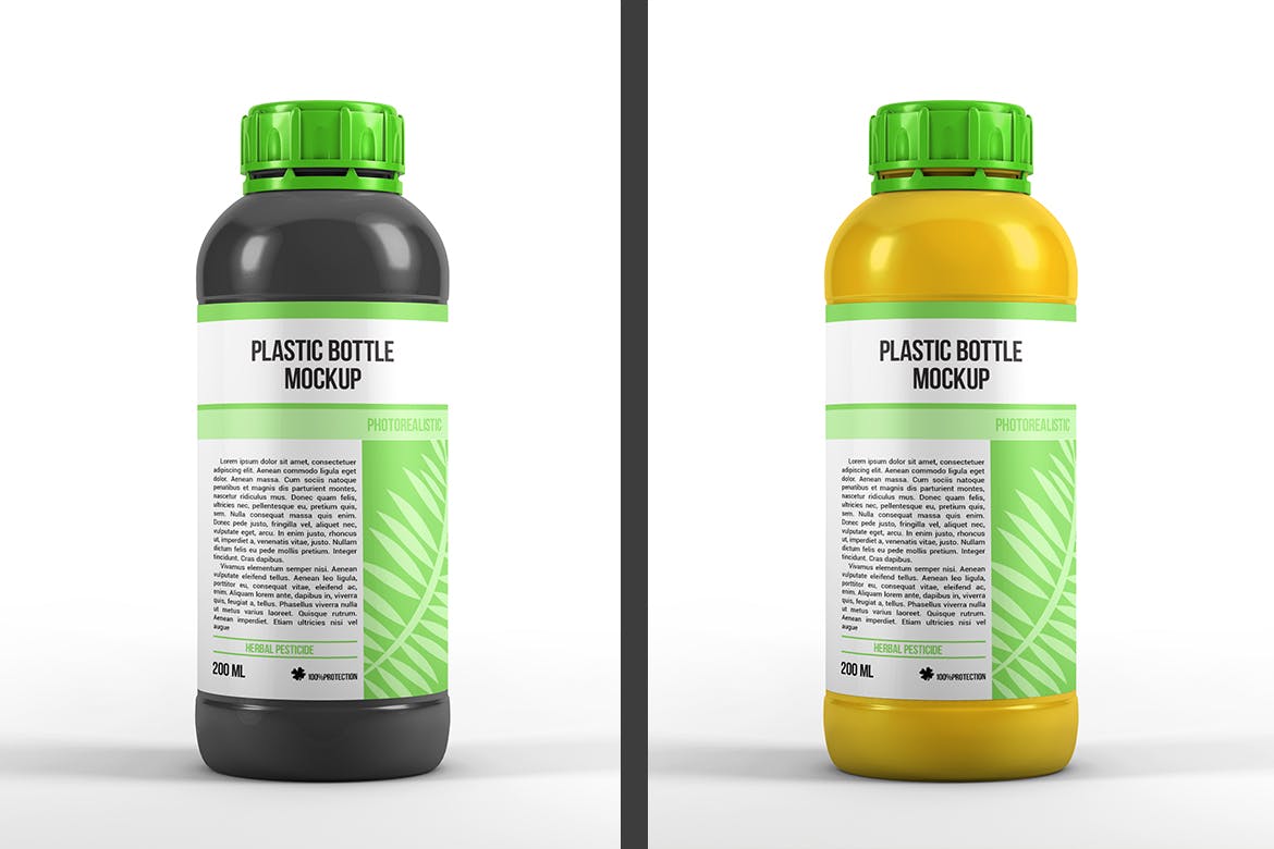 200ML塑料瓶外观设计图蚂蚁素材精选 Plastic Bottle Mockup插图(5)