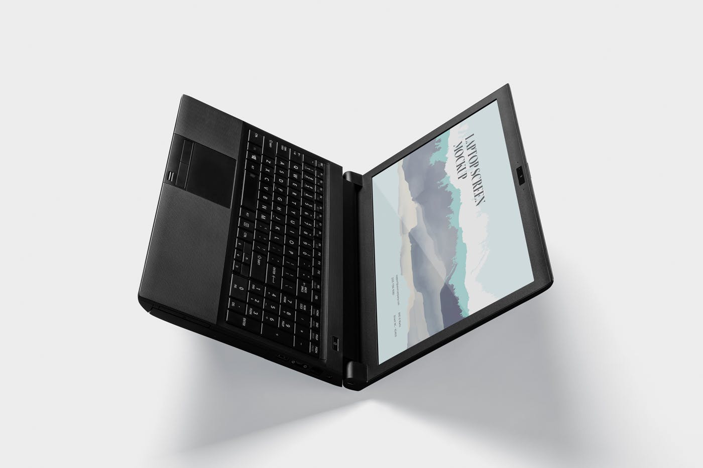 Windows笔记本电脑屏幕预览大洋岛精选样机模板 Laptop Screen Mockup – Windows Edition插图1