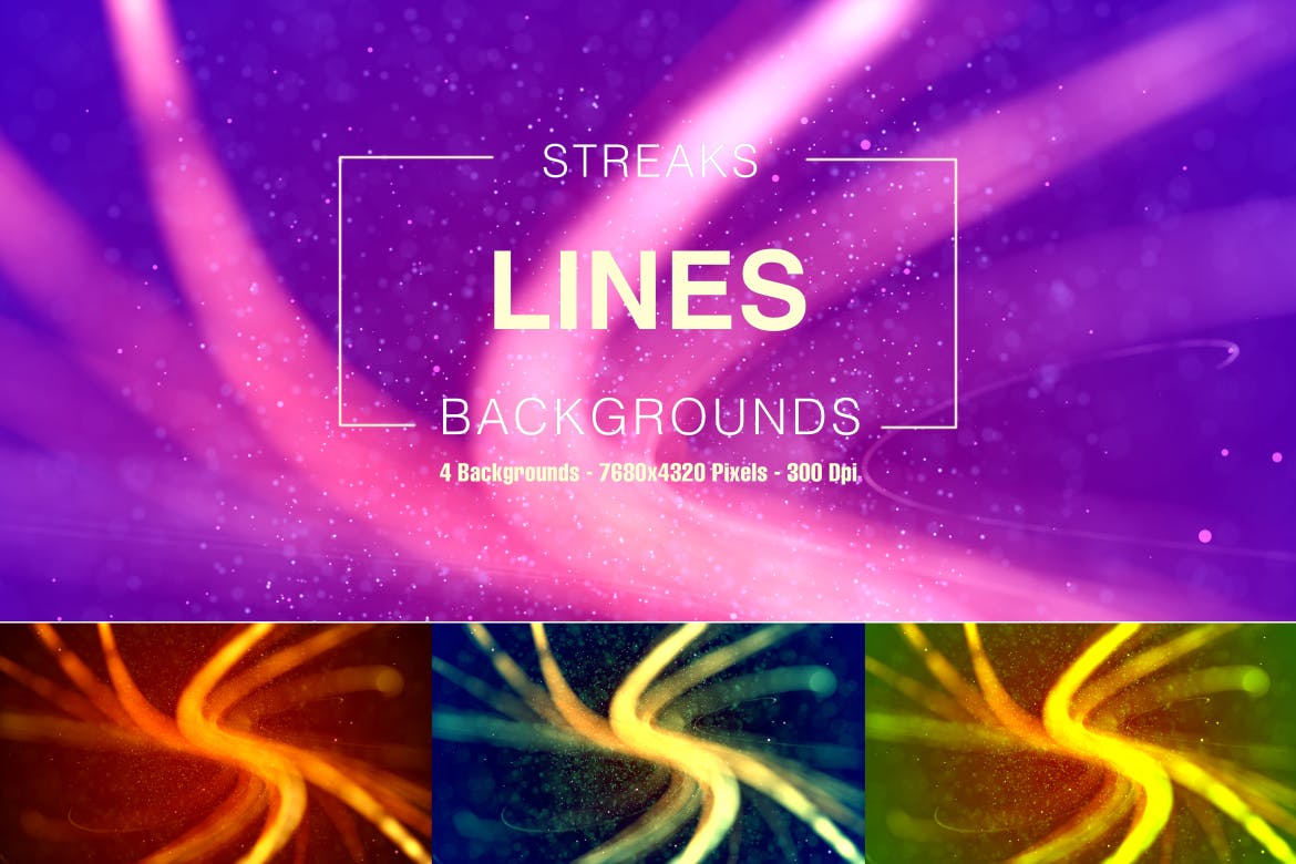 条纹和线条光线高清背景图素材 Streaks and Lines插图1