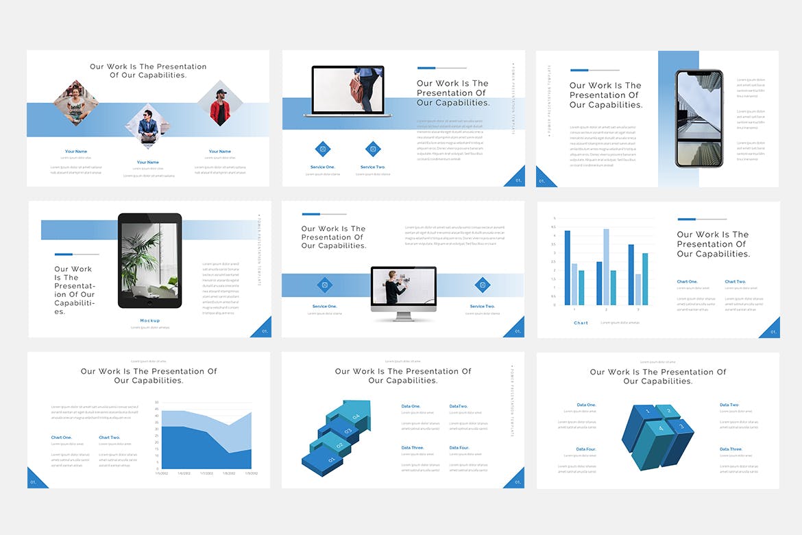 互联网+创业公司路演第一素材精选谷歌演示模板 Power – Technology Google Slides Template插图(3)