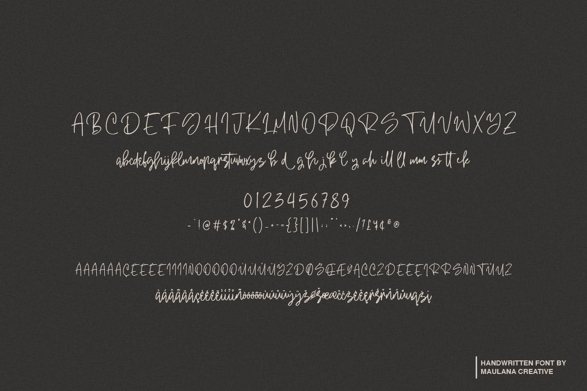 钢笔签名风格英文手写字体第一素材精选 Oterdin – Handwritten Font插图(8)