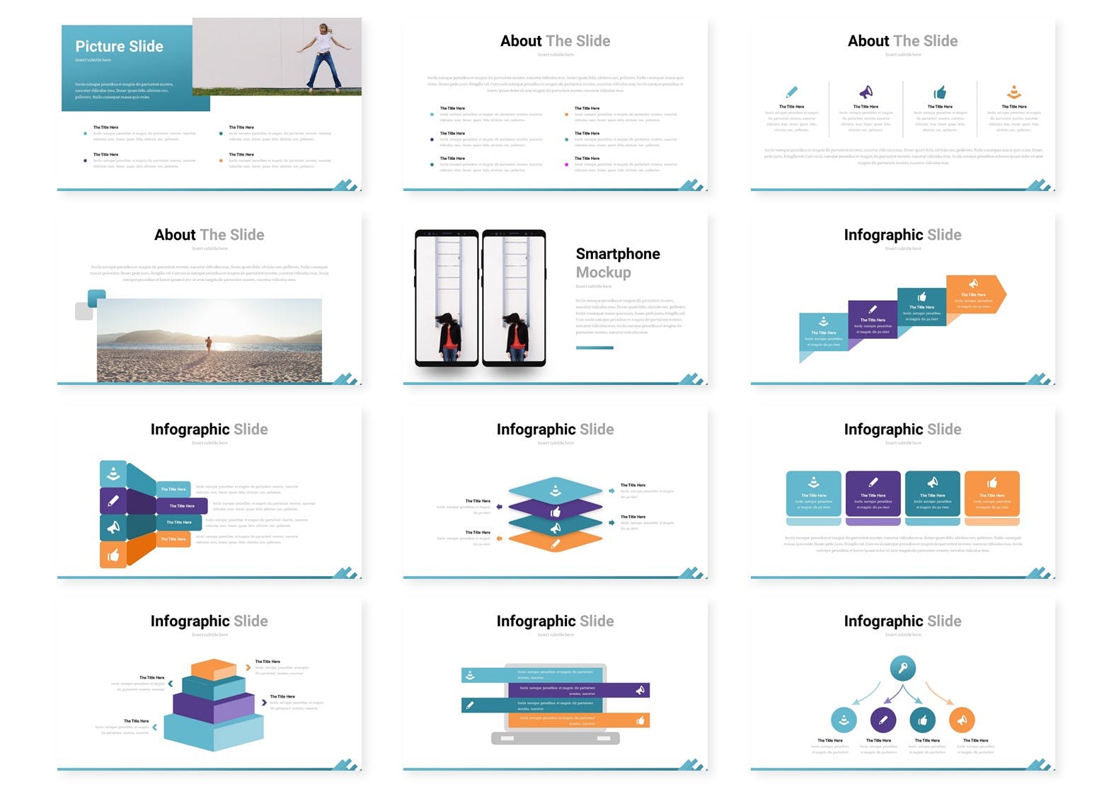 多图&信息图表企业宣传介绍谷歌幻灯片设计模板 Comunica – Google Slide Template插图2