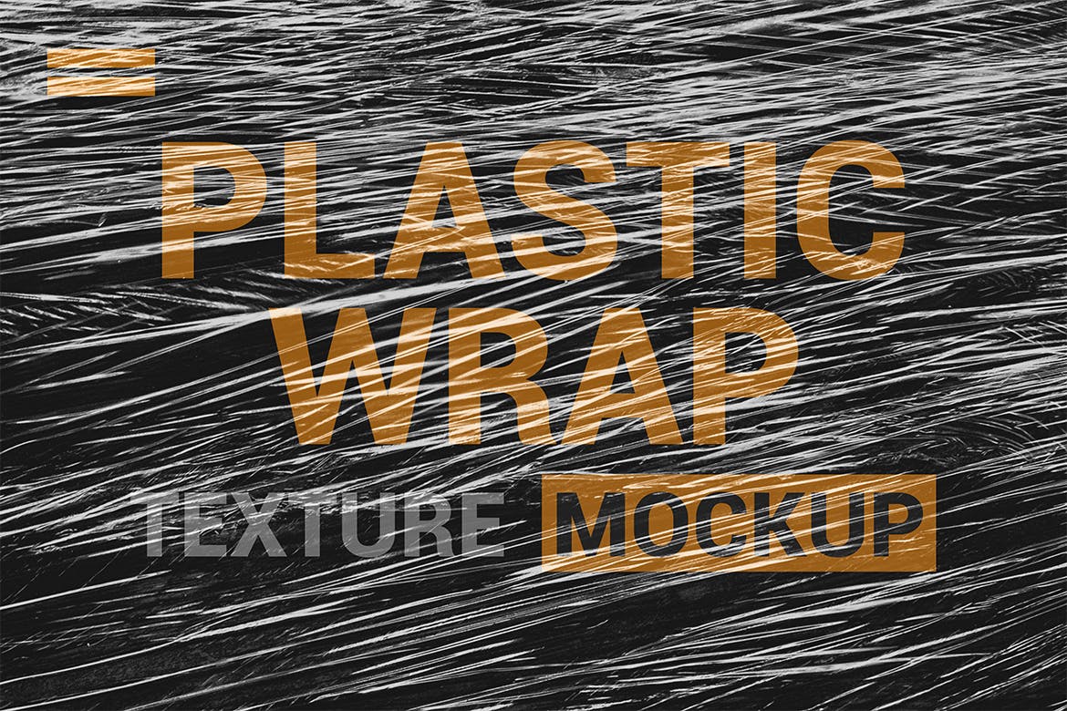 透明塑料包装纹理效果一键套用PSD模板 Transparent Plastic Wrap Texture Mockup插图4