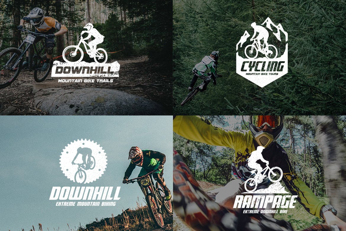 山地车品牌Logo商标设计模板 Mountain Bike Logo插图3