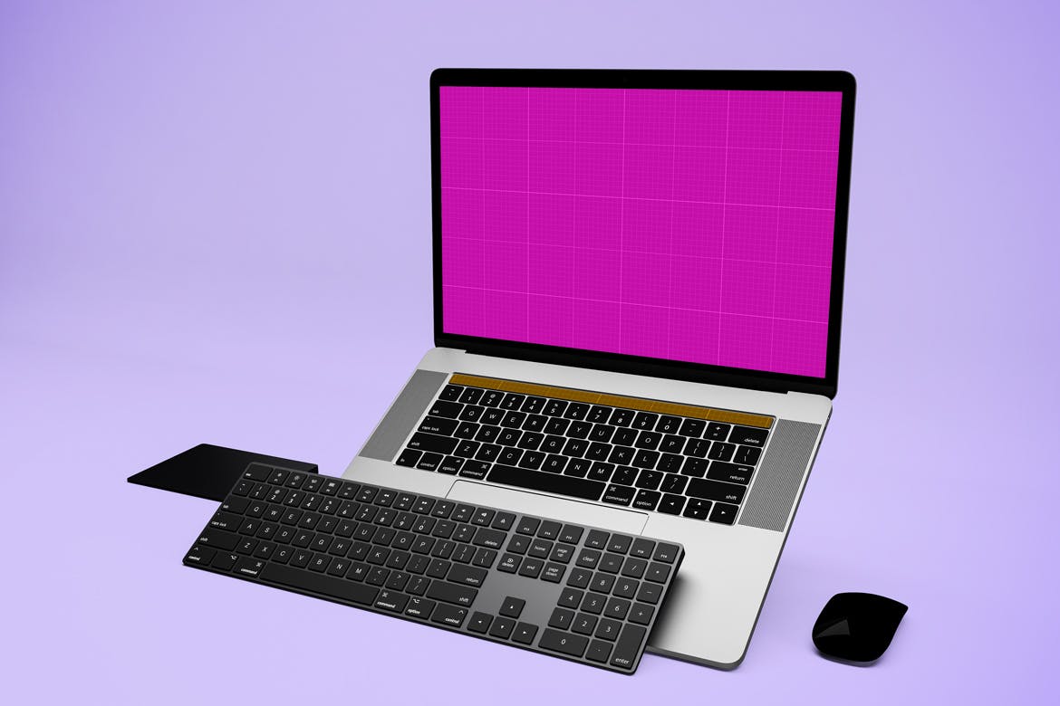 悬浮风格MacBook Pro笔记本电脑Web设计预览第一素材精选样机v3 Macbook Pro Mockup V.3插图(9)