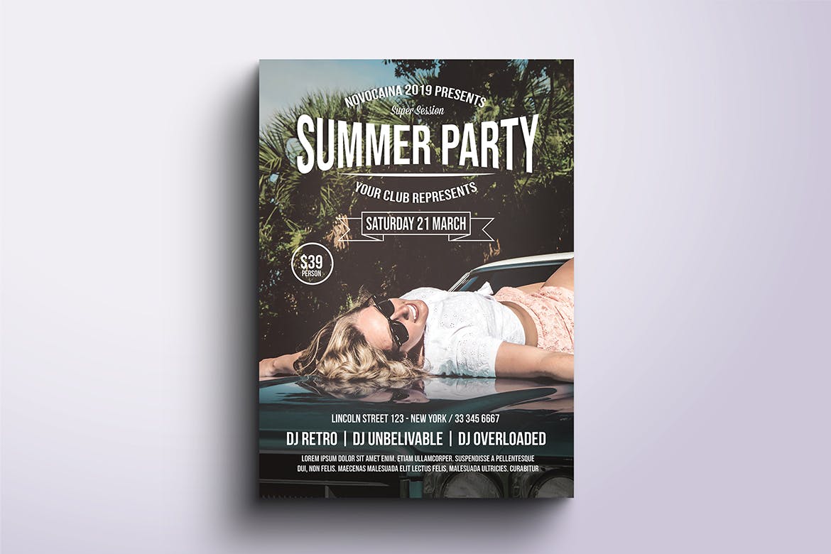 DJ/舞厅/音乐活动海报PSD素材蚂蚁素材精选模板合集v3 Event Party Posters & Flyers Bundle V3插图(3)