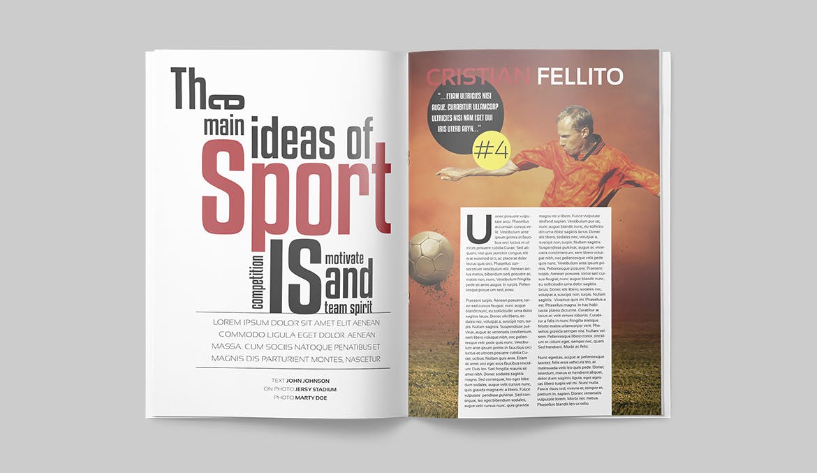 NBA篮球赛事第一素材精选杂志版式设计模板 Magazine Template插图(10)