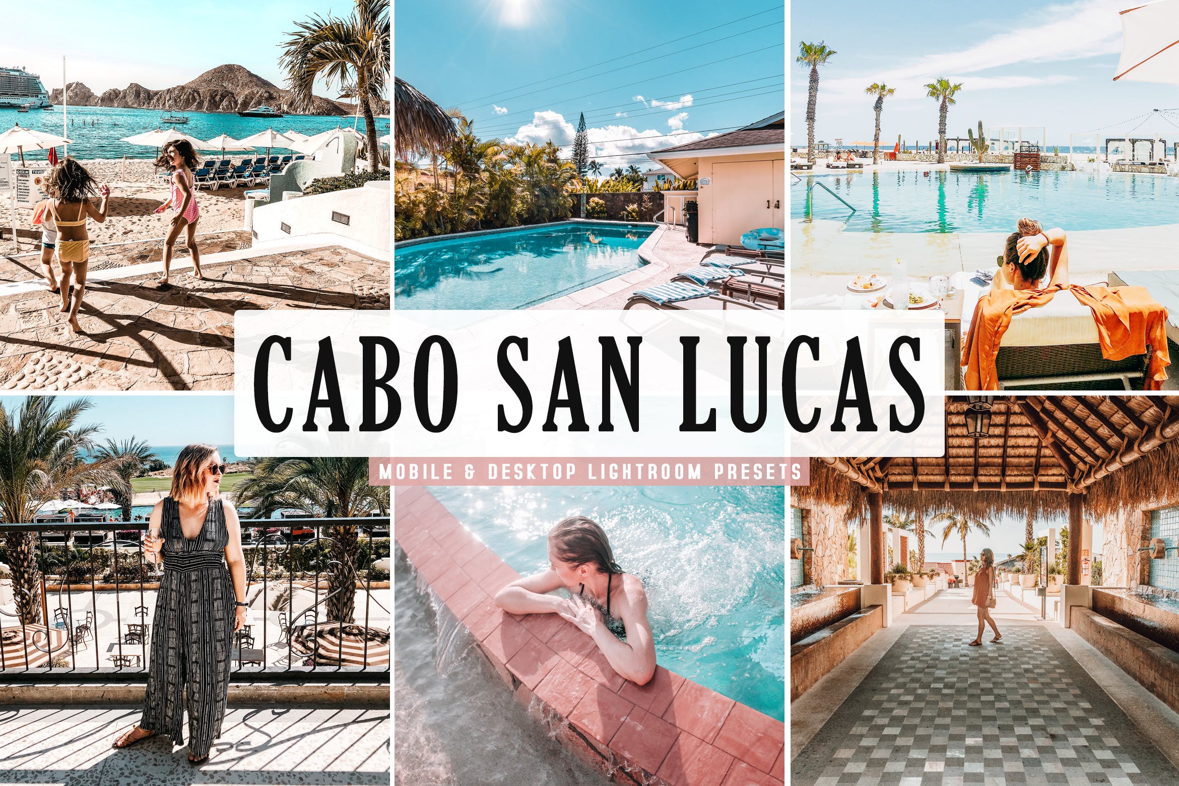 日光摄影照片后期调色滤镜Lightroom预设 Cabo San Lucas Mobile & Desktop Lightroom Presets插图