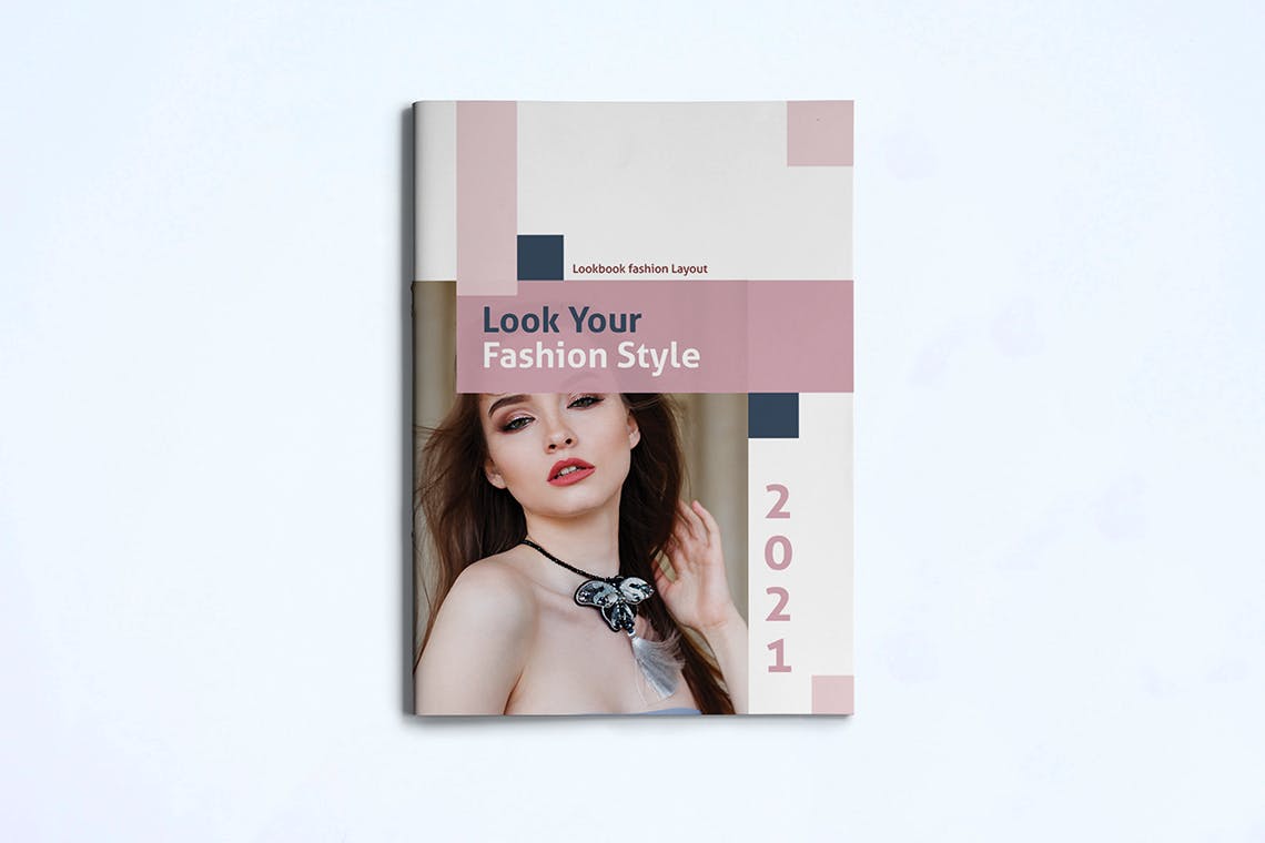 女性时尚服饰产品画册大洋岛精选Lookbook设计模板 Fashion Lookbook Template插图2