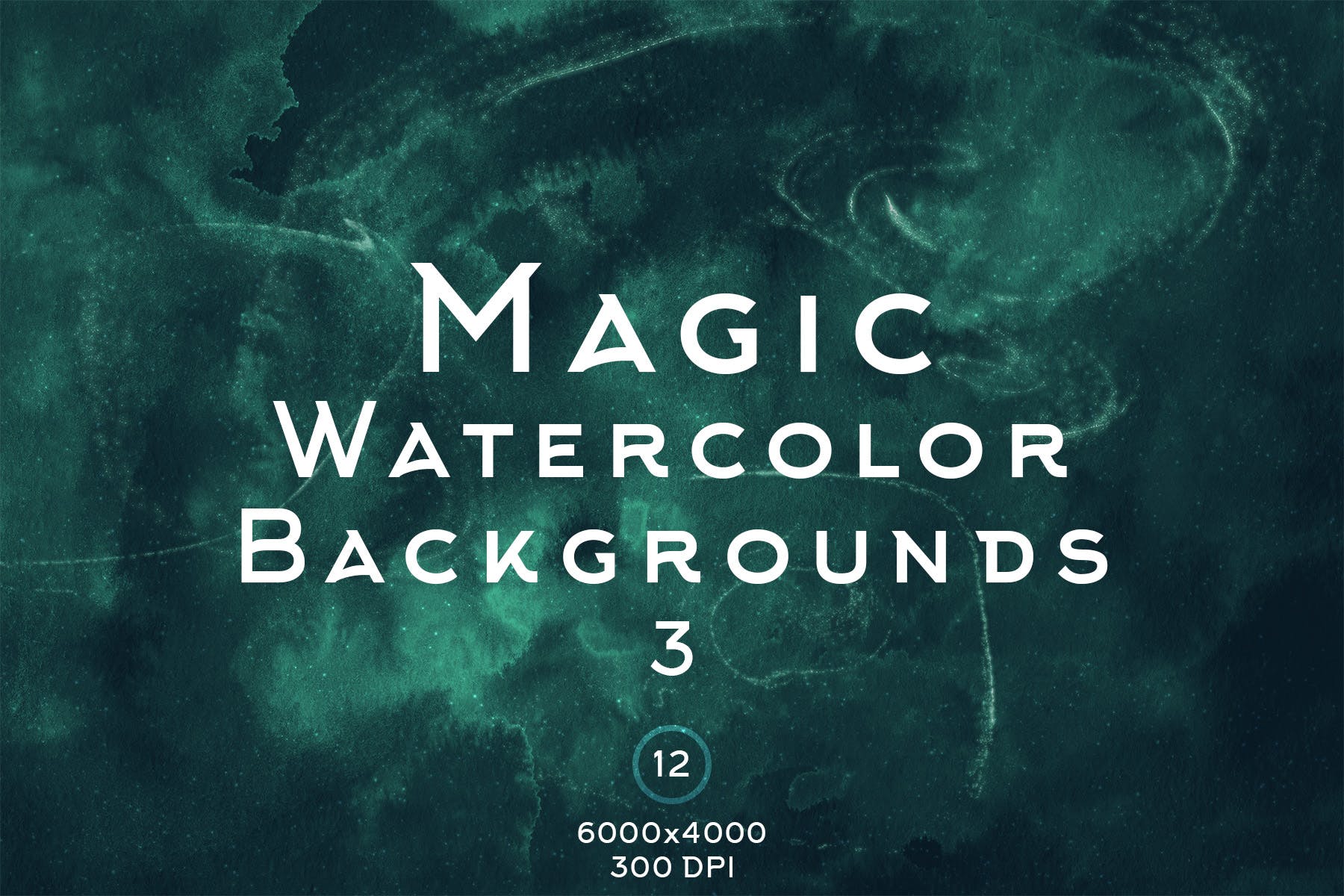 魔法水彩抽象背景图素材v3 Magic Watercolor Backgrounds 3插图