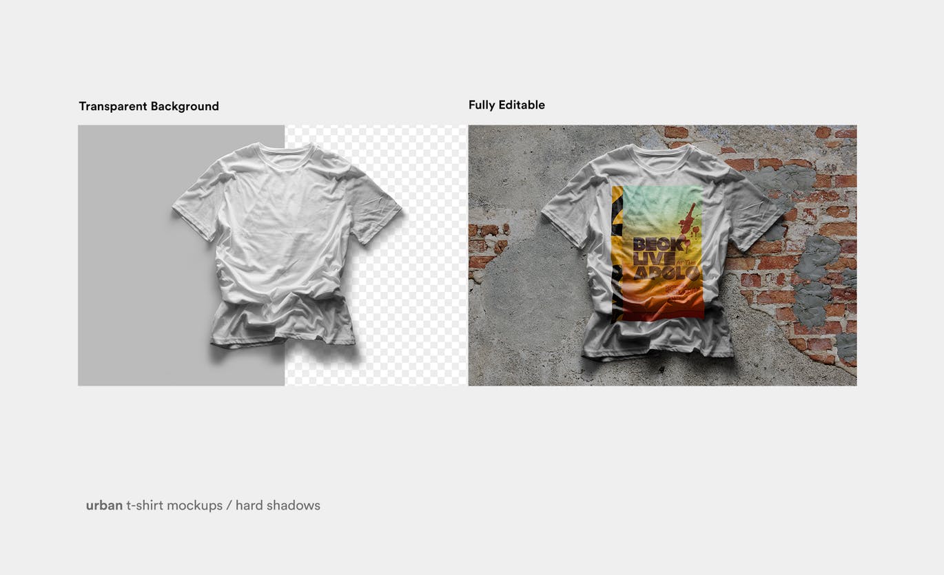 都市风格T恤印花图案设计预览样机第一素材精选 Urban T-Shirt Mock-Up插图(5)