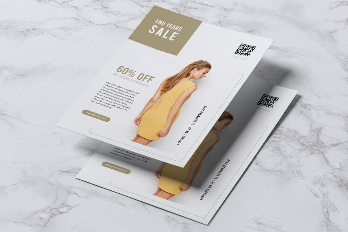 时装店推广传单＆第一素材精选名片模板 ALTIMA Fashion Store Flyer & Business Card插图(1)