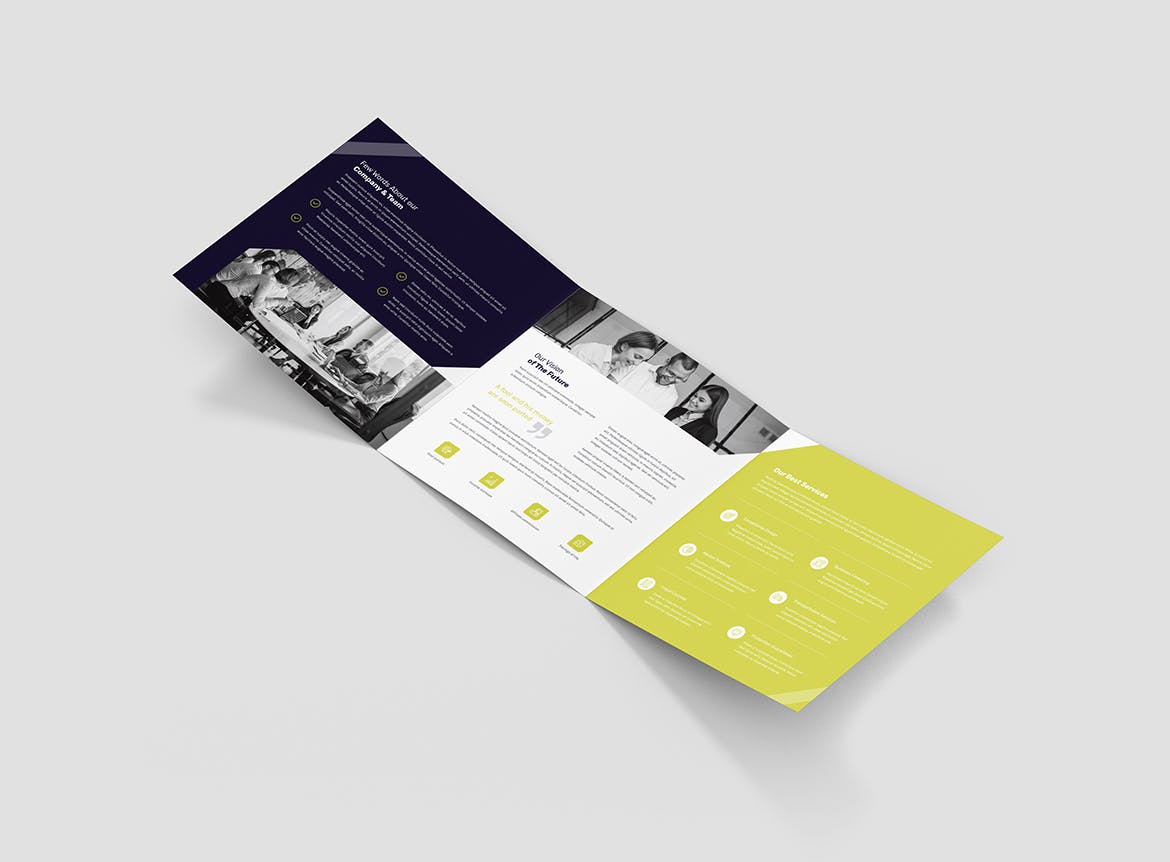创意多用途三折宣传单设计模板 Brochure – Creative Multipurpose Tri-Fold Square插图(10)