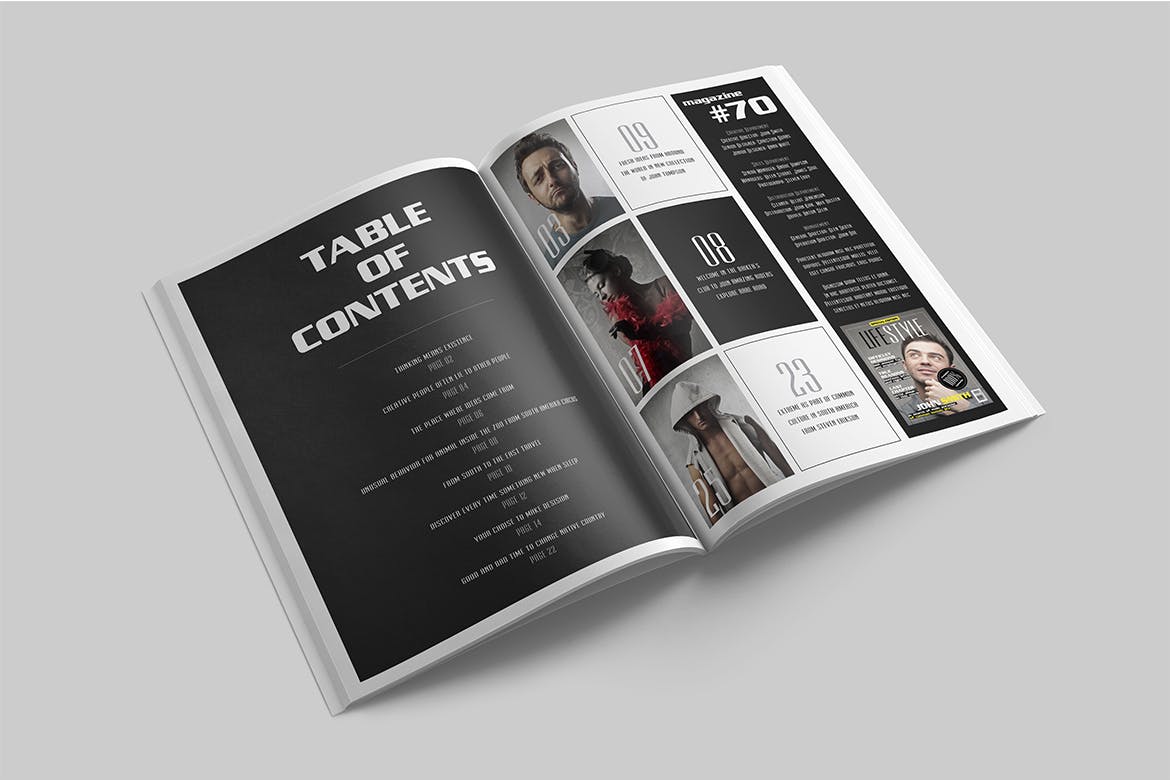 生活方式主题第一素材精选杂志版式设计模板 Magazine Template插图(1)
