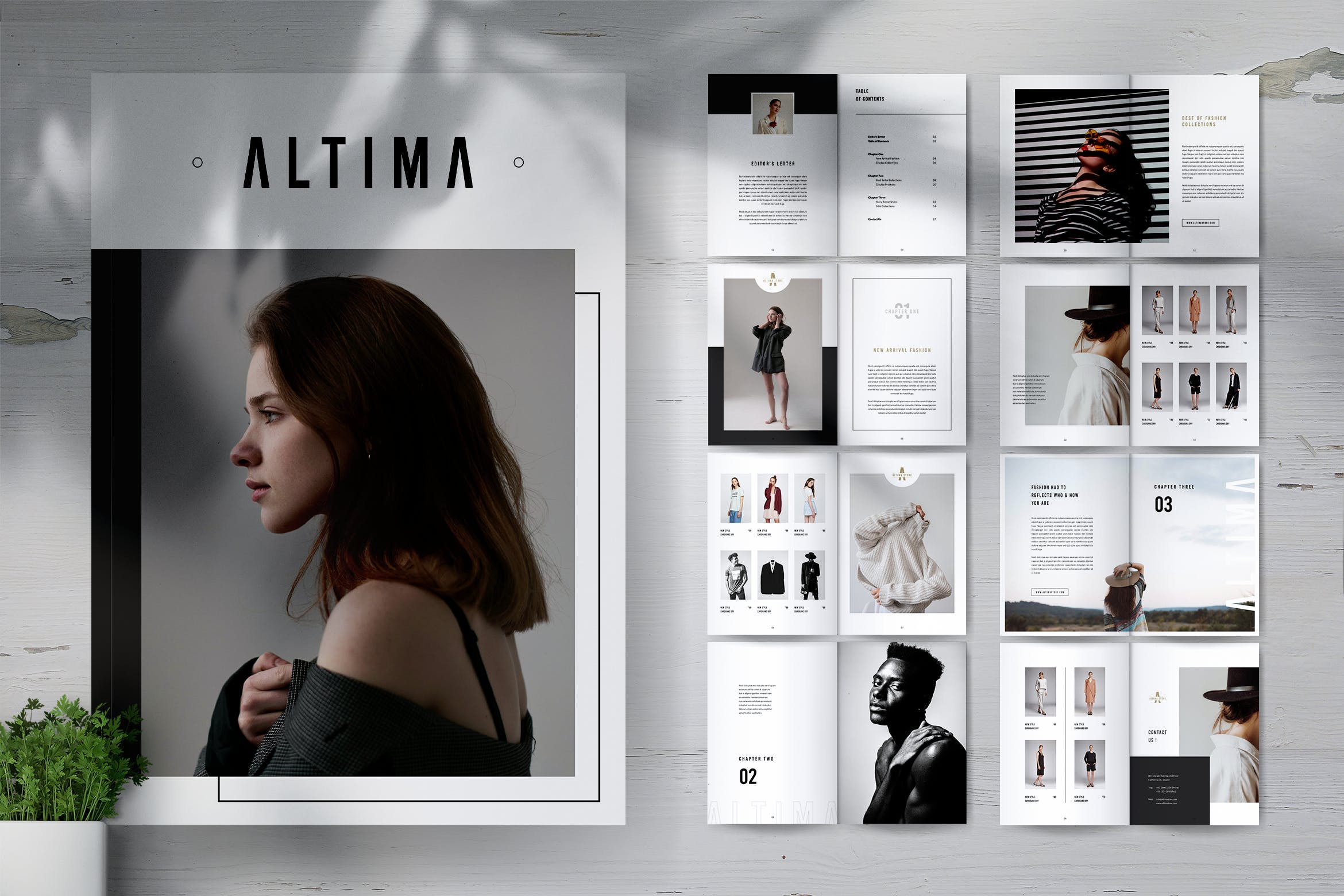 时装店新品上市产品目录画册设计模板 ALTIMA Fashion Lookbook Portfolio Brochures插图
