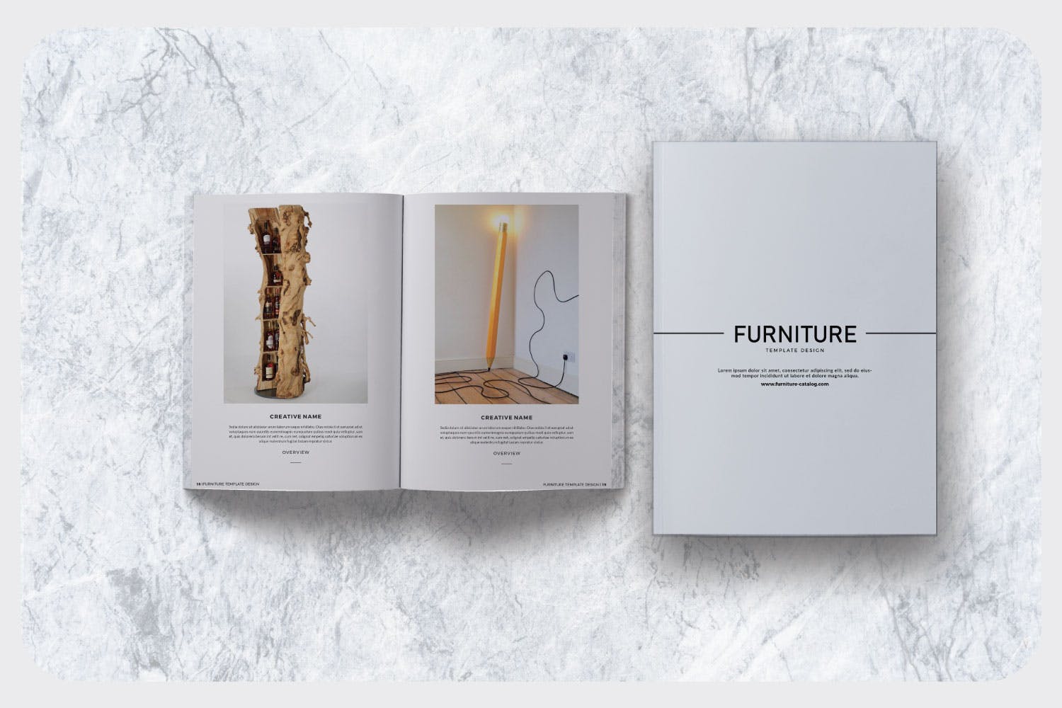 现代家具品牌产品画册Lookbook排版设计模板 Furniture Collection Lookbook插图(5)