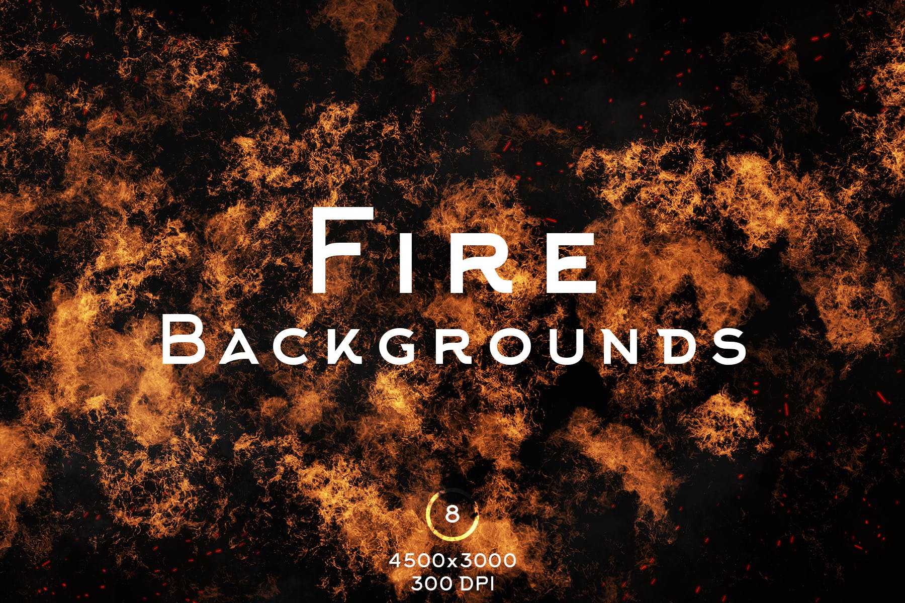 300DPI美丽火焰高清背景图素材 Fire Backgrounds插图