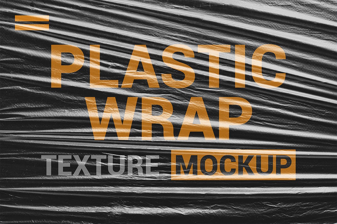 透明塑料包装纹理效果一键套用PSD模板 Transparent Plastic Wrap Texture Mockup插图3
