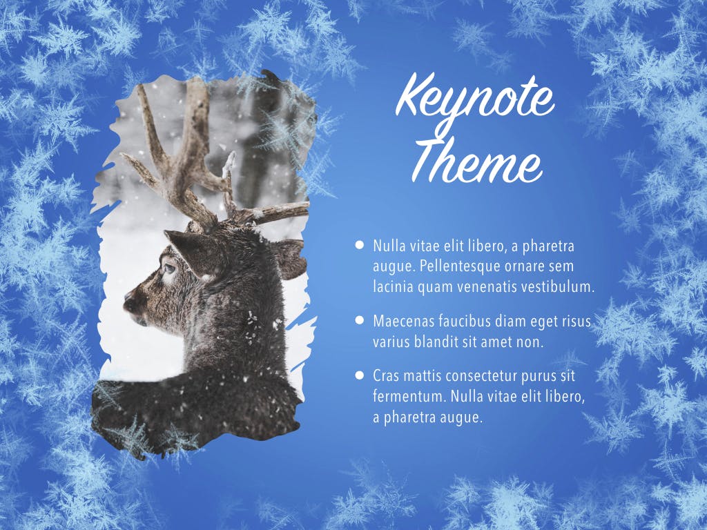 冬天雪花背景大洋岛精选Keynote模板下载 Hello Winter Keynote Template插图9