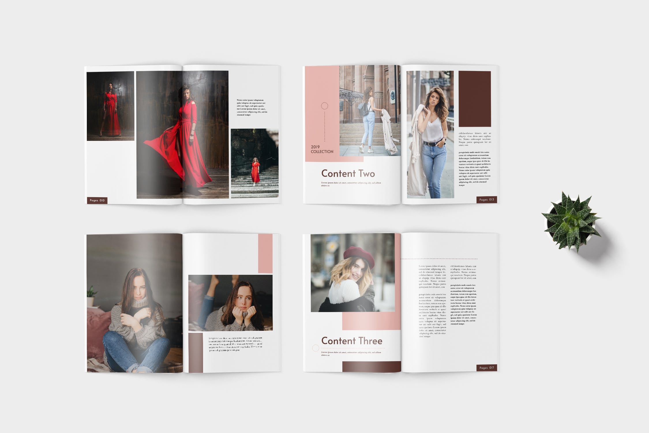 时装产品蚂蚁素材精选目录设计模板 Elana Fashion Lookbook Catalogue插图(3)