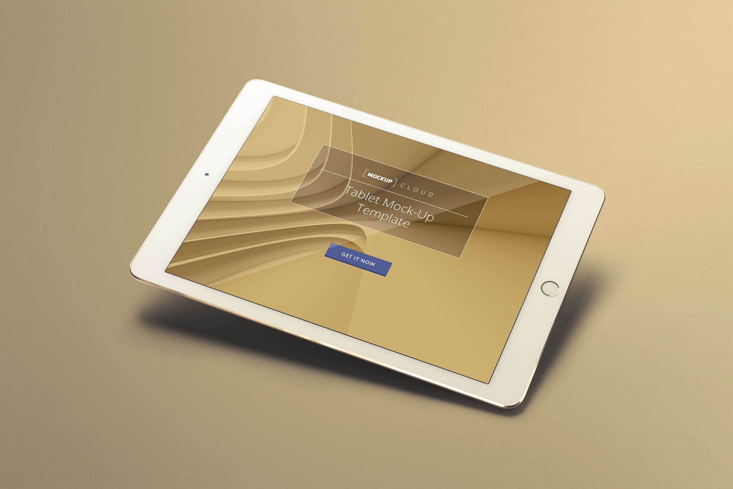 单色背景平板电脑UI设计展示蚂蚁素材精选样机 Tablet Mockup Set插图