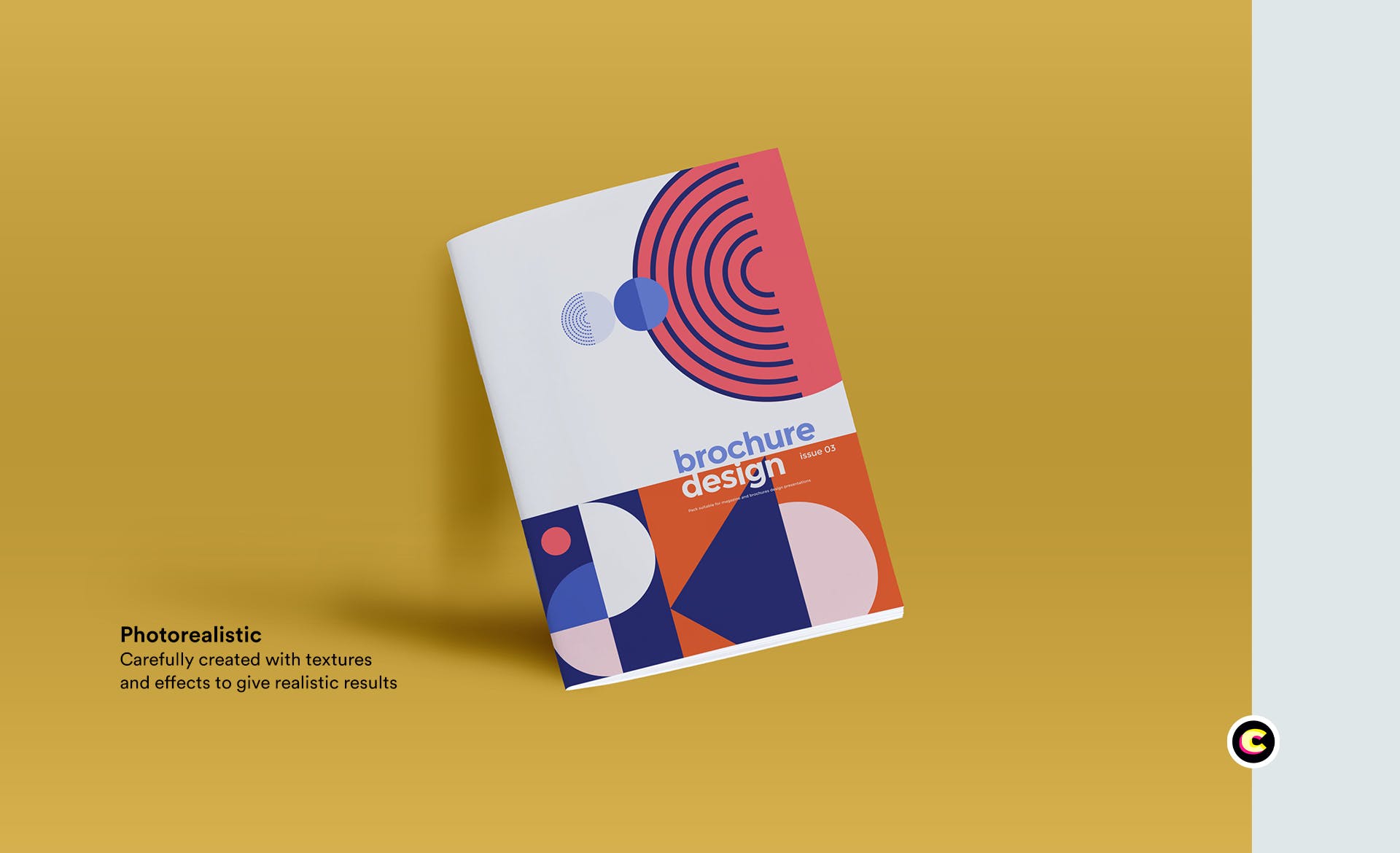 企业品牌画册/宣传册封面设计效果图样机第一素材精选 Brochure Mockup插图(3)