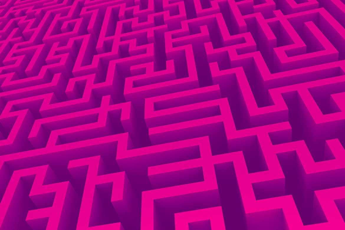 10款无尽迷宫3D几何抽象图形背景素材 Endless Maze 3D Background Set插图7