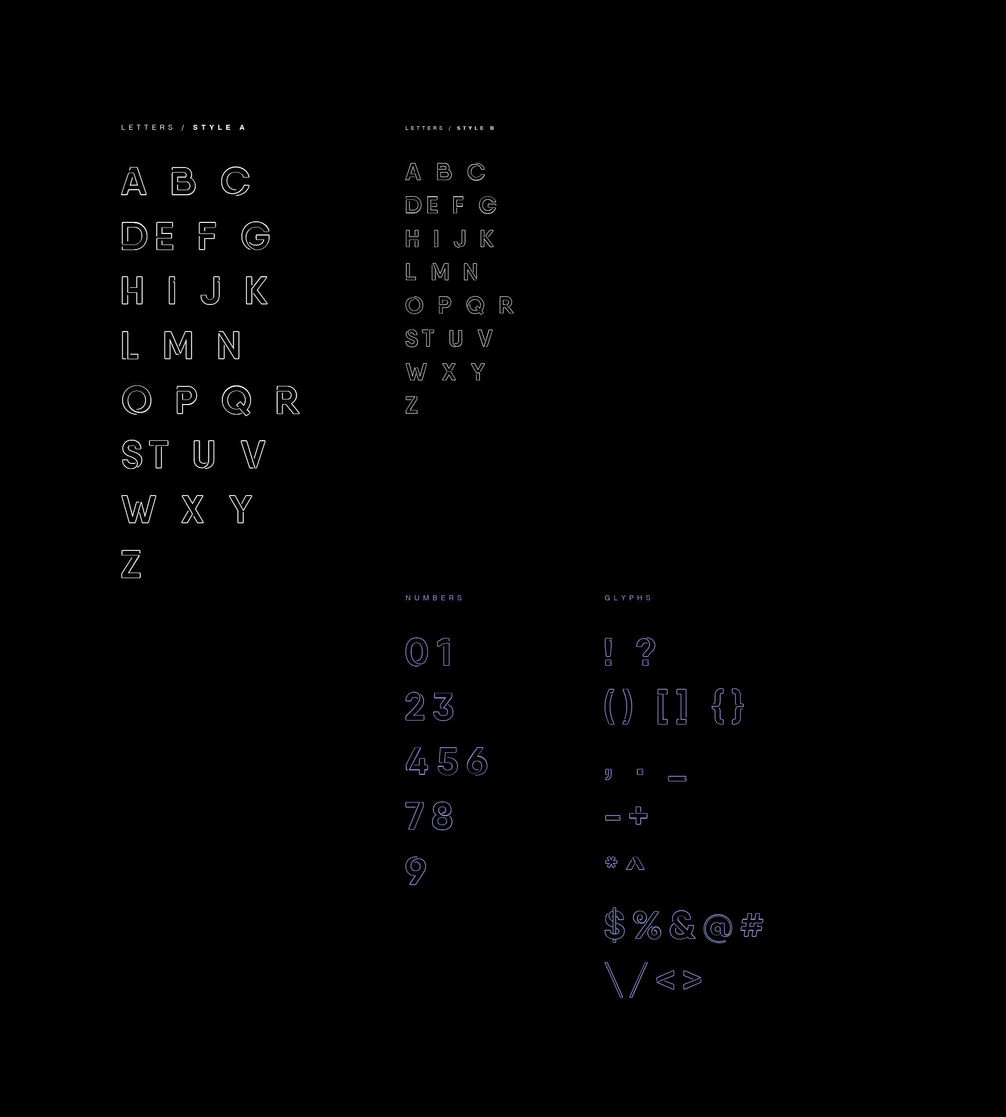 霓虹灯风格品牌设计英文装饰字体蚂蚁素材精选 Neon Display Font插图(2)
