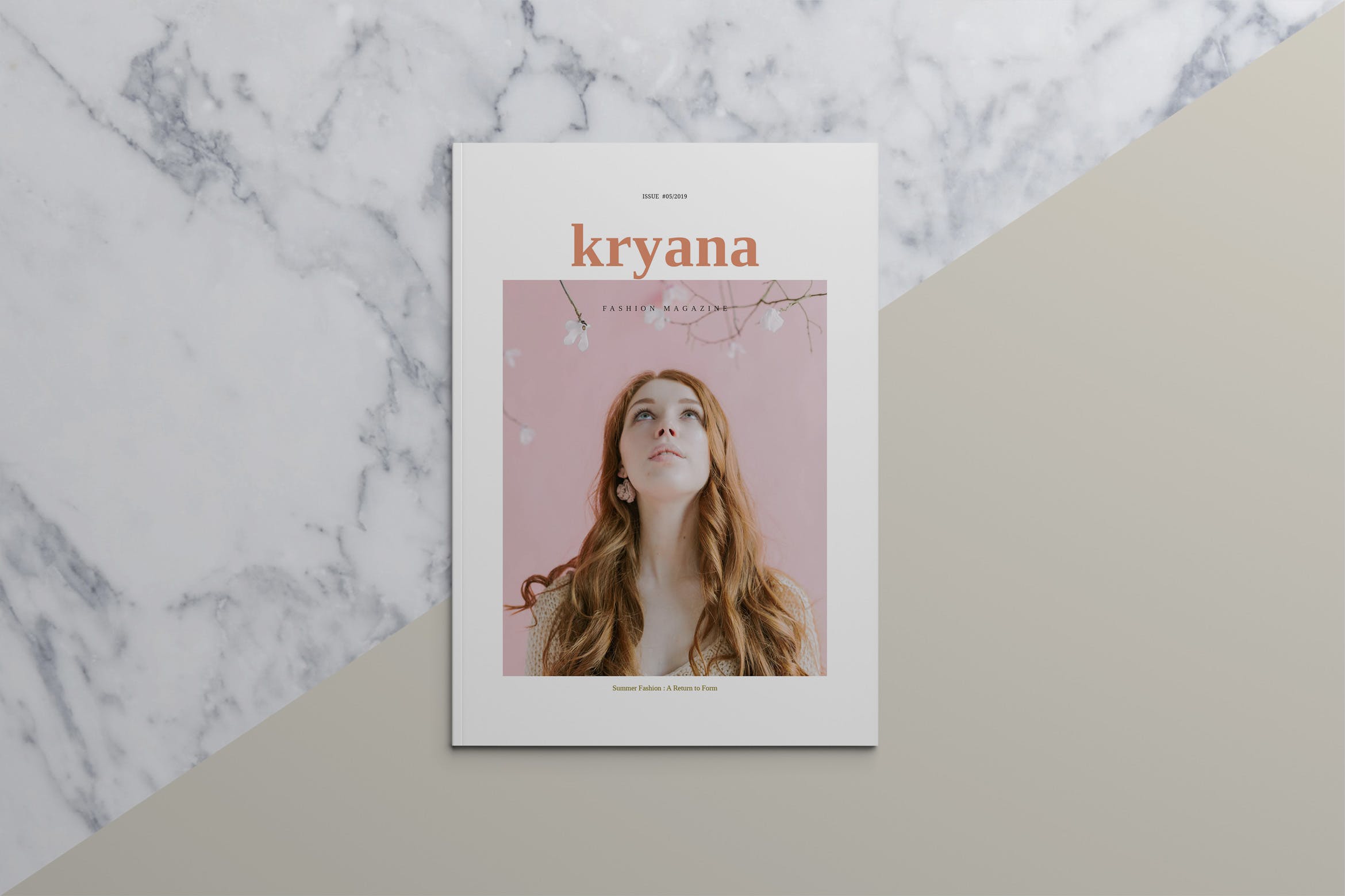 时尚主义北欧风格大洋岛精选杂志设计模板 KRYANA – Fashion Magazine插图
