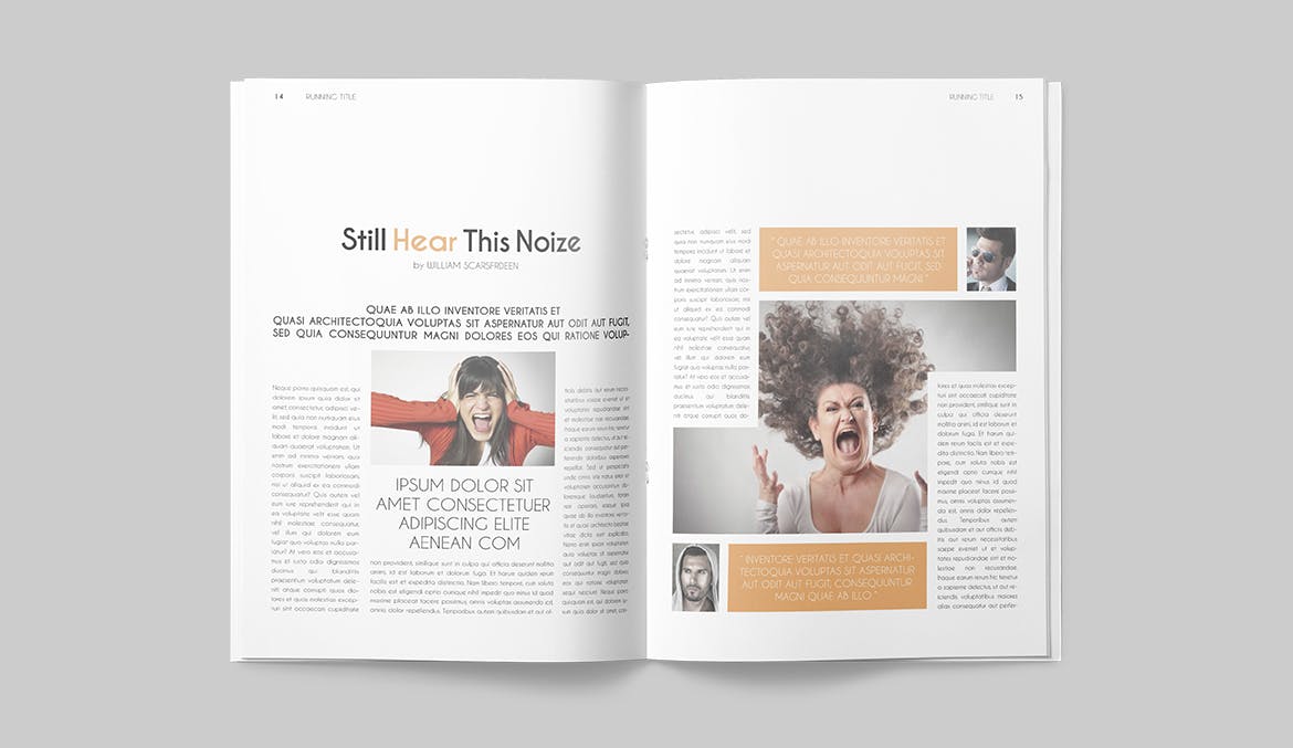 一套专业干净设计风格InDesign第一素材精选杂志模板 Magazine Template插图(7)