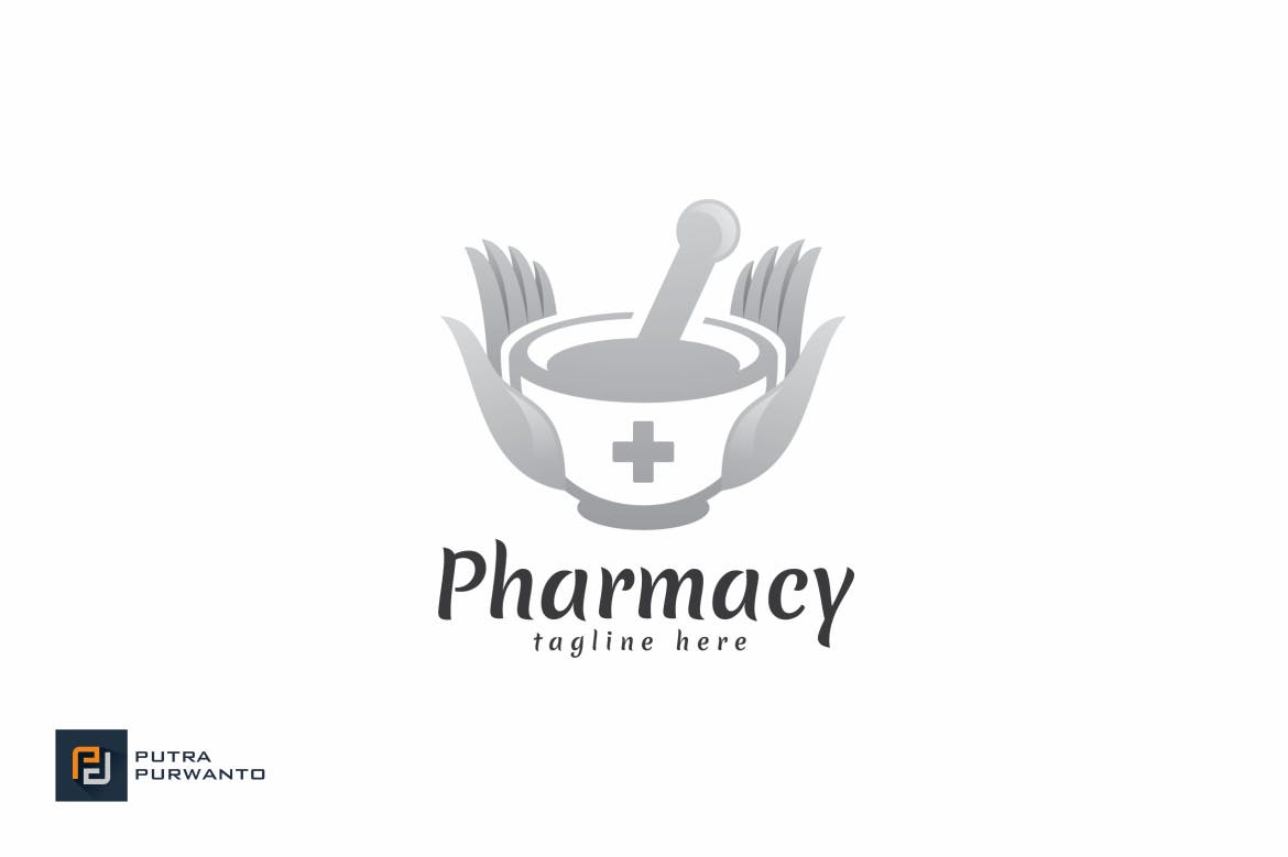 药房商标品牌Logo设计第一素材精选模板 Pharmacy – Logo Template插图(2)