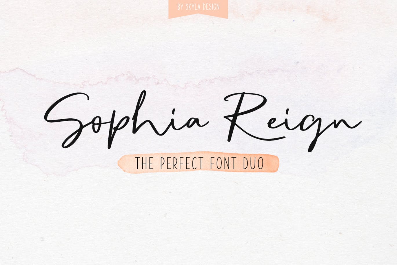 英文钢笔签名字体蚂蚁素材精选&大写字母正楷字体蚂蚁素材精选二重奏 Sophia Reign signature font duo插图