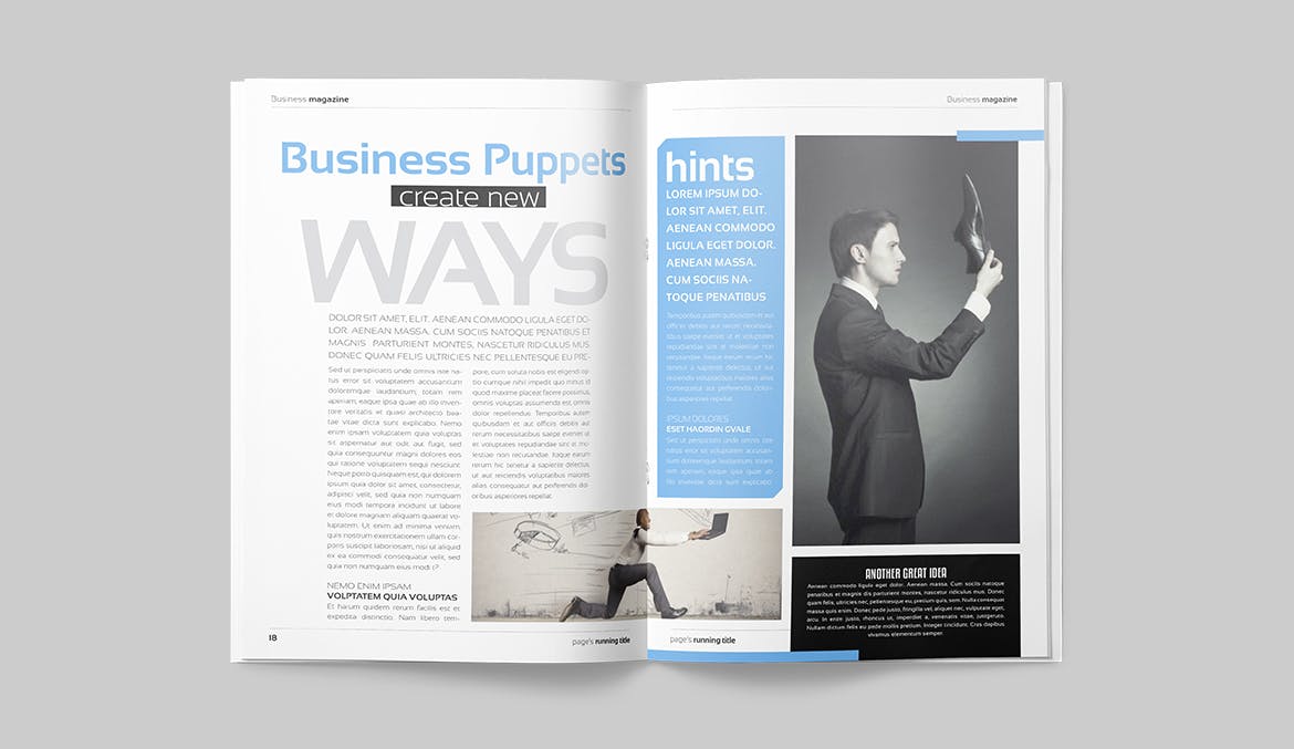 商务/金融/人物第一素材精选杂志排版设计模板 Magazine Template插图(9)