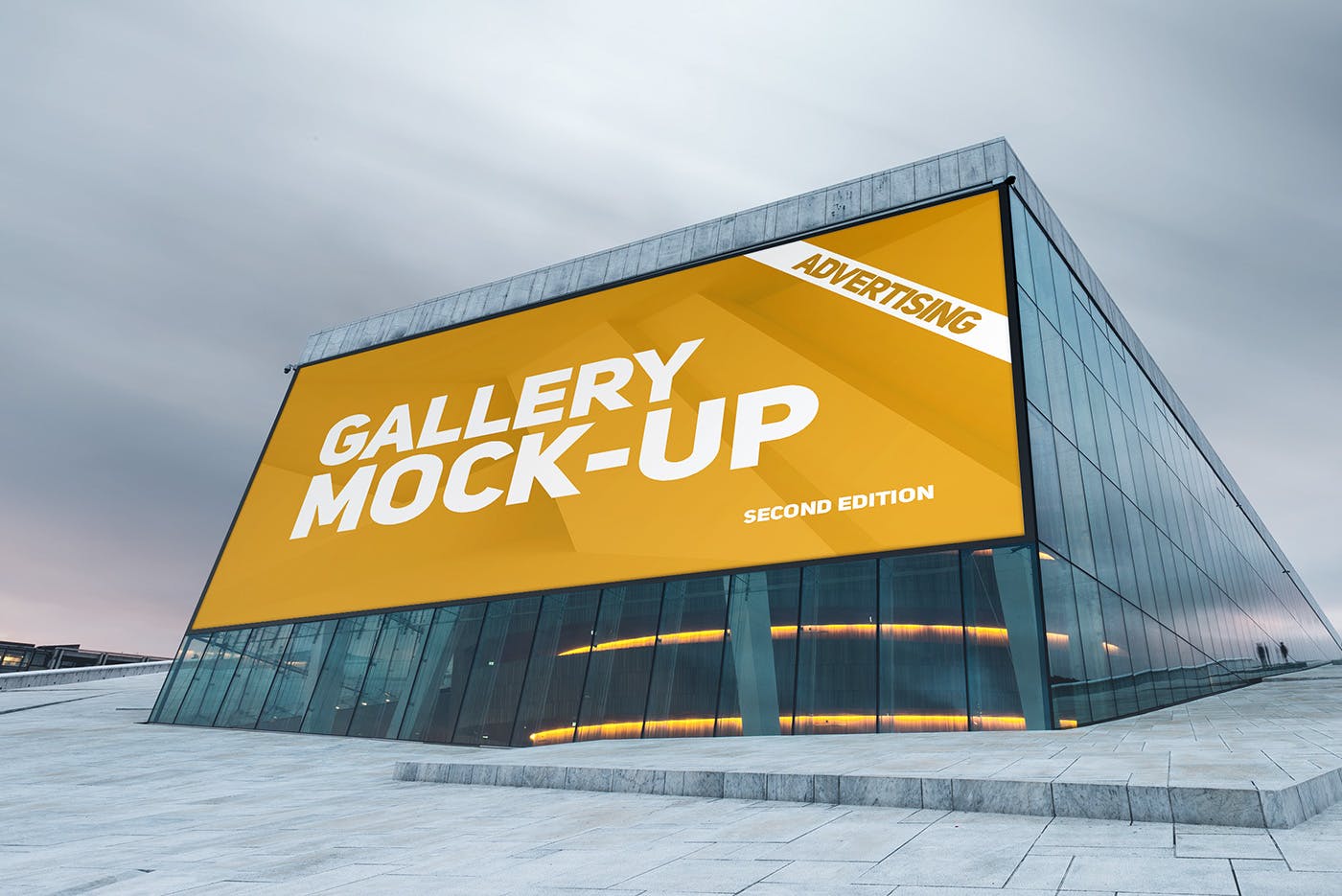展厅画廊巨幅海报设计图样机大洋岛精选模板v3 Gallery Poster Mockup v.3插图10