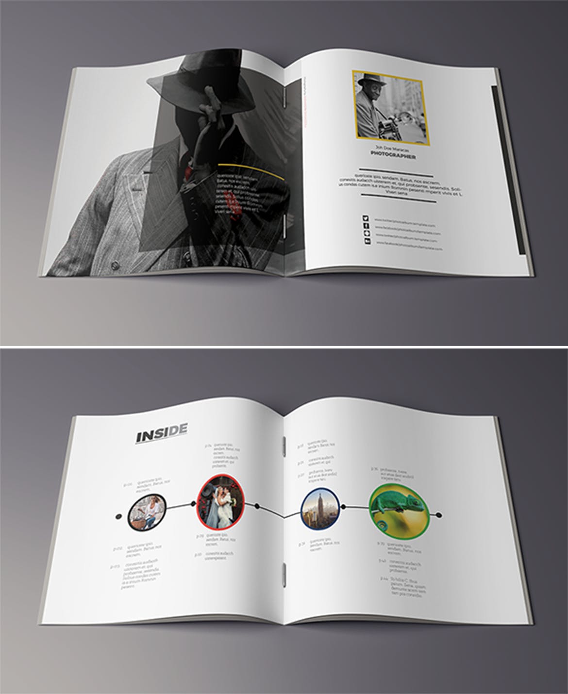 高端摄影作品集画册设计模板 Photography Album插图(1)