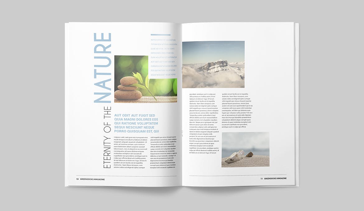 农业/自然/科学主题大洋岛精选杂志排版设计模板 Magazine Template插图5